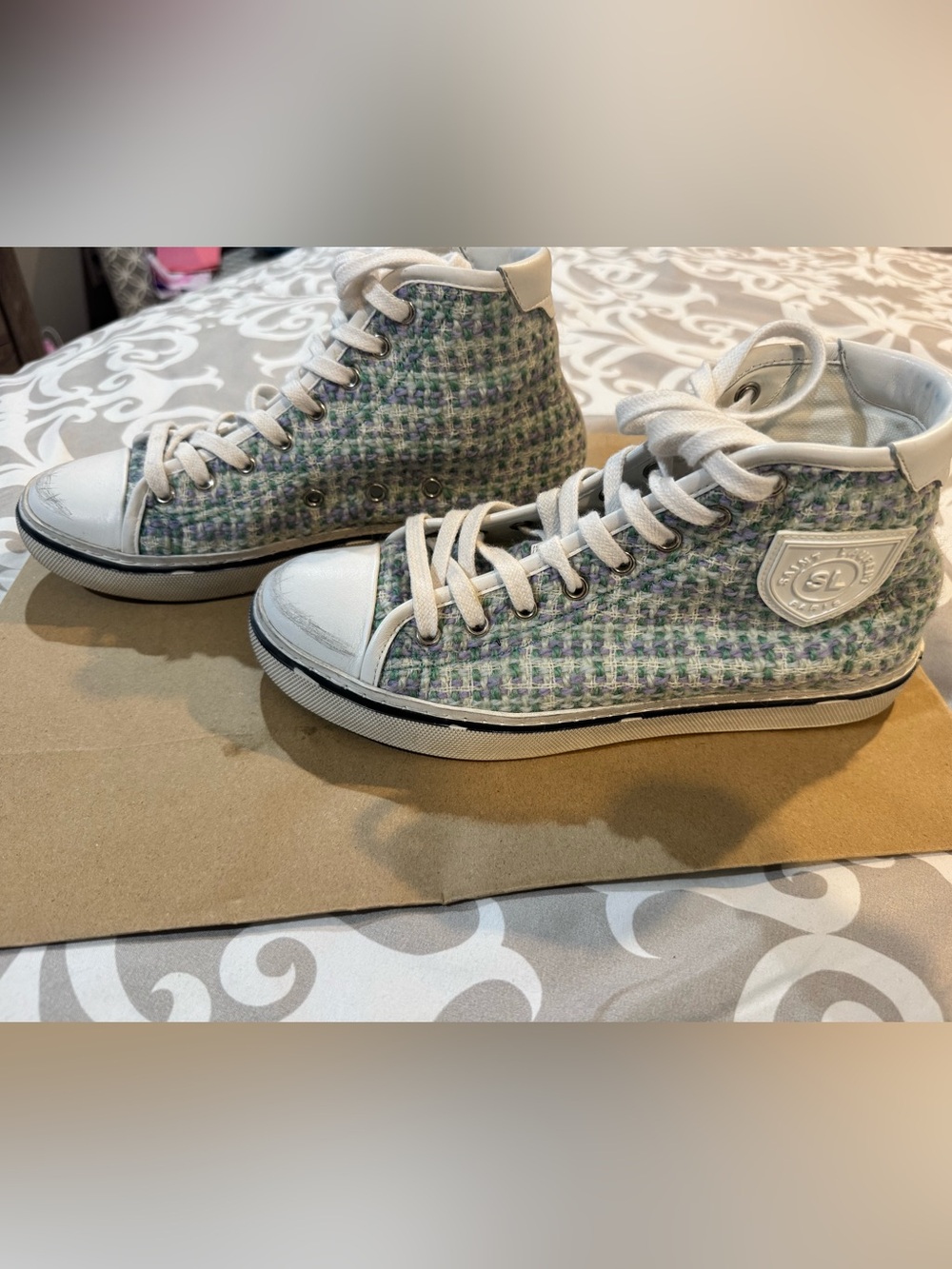 Saint Laurent Tweed Sneakers